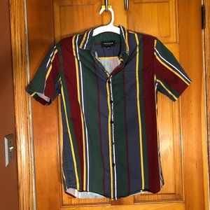 PacSun Primary Colored, Stripped Button Down